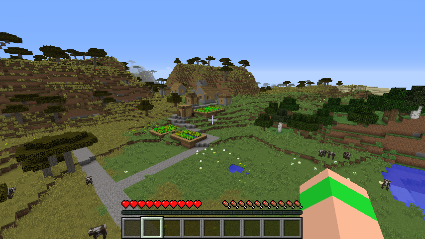 近くに草原の村と砂漠の村があるシード値 銀流マインクラフト ライフ Minecraft Life